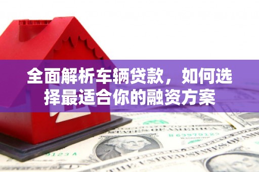 千阳全面解析车辆贷款，如何选择最适合你的融资方案