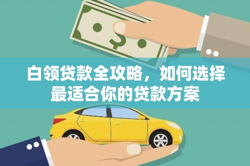 千阳白领贷款全攻略，如何选择最适合你的贷款方案